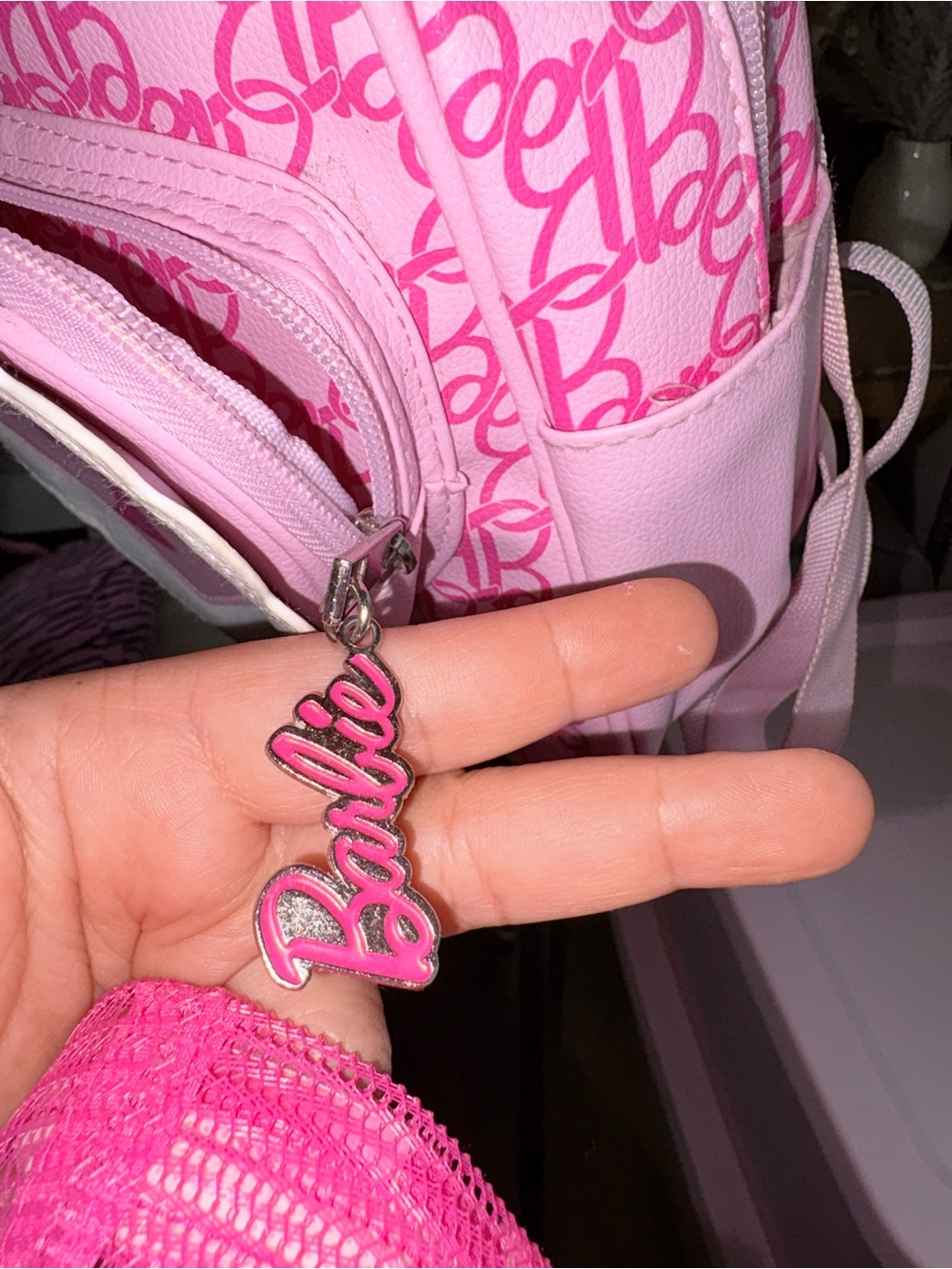 Barbie Pink Backpack with Matching Pink 'California Dreamin' Cap BUNDLE - Picture 8 of 12